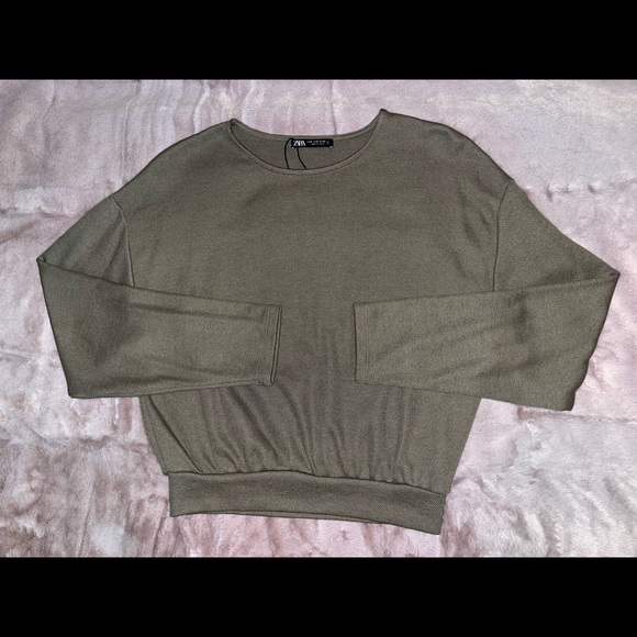 Zara - Green Cropped Top - Picture 1 of 2